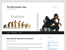 Tablet Screenshot of narcissistic-ape.com